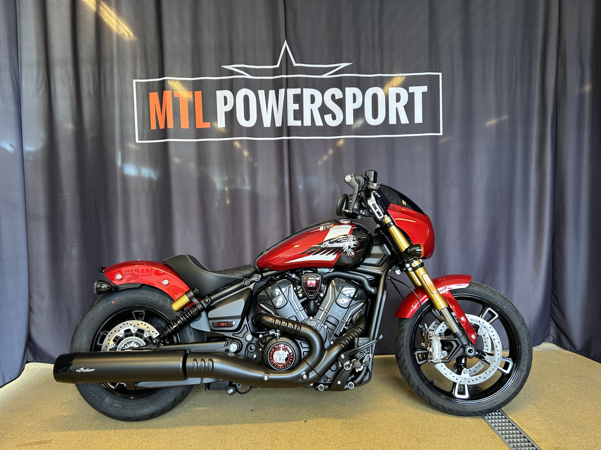 Indian Scout 101 Sunset Red 2025