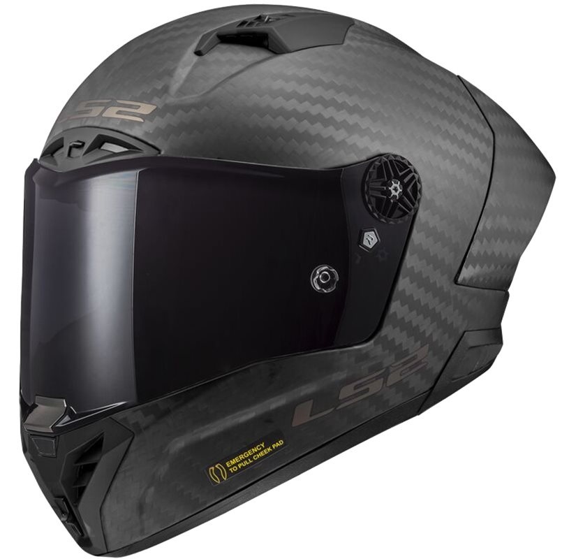 LS2 FF805 Thunder GP PRO FIM Hjälm Carbon Mattsvart